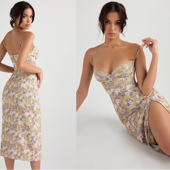 House of CB 'Charlotte' Peony Print Floral Midi Sundress NWOT - Picture 5 of 11